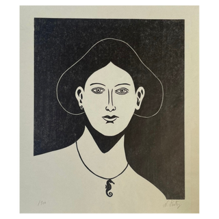 Portrait with a Seahorse Necklace by Nicolas party, 2021 – Prints artwork