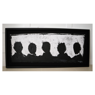 The Five Figures by Richard Hambleton, 2014 – Painting artwork