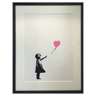 Girl with Balloon (Dark Pink) (Signed) by Banksy, 2004 – Prints artwork