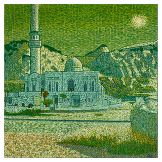 Mosque of King Fahd bin Abdulaziz al-Saud by Touils, 2025 – Painting artwork