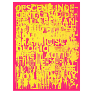 Obscene by Mel Bochner, 2017 – Prints artwork