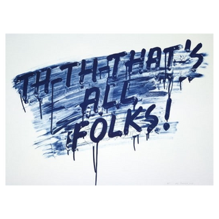 That's All Folks! by Mel Bochner, 2014 – Prints artwork