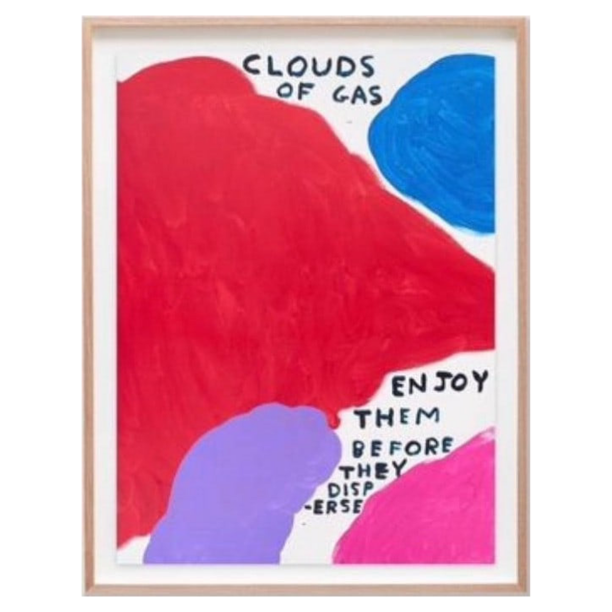 新品未使用 David Shrigley ポスター フレームなし Cloud of Gas by David Shrigley (2022) | Contemporary Works on