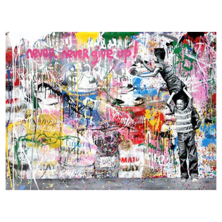 Never Never Give up! by Mr Brainwash, 2017 – Prints artwork