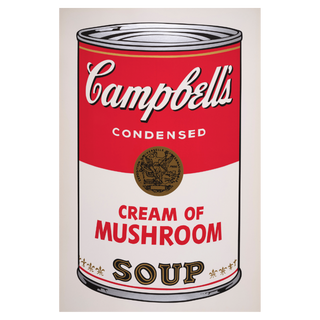 Campbell’s Soup Can: Cream of Mushroom Soup by Andy Warhol, 1968 – Photography artwork
