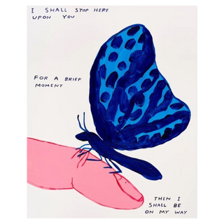 Untitled (Butterfly) by David Shrigley, 2022 – Works on Paper artwork