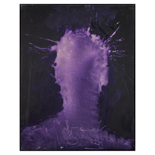 Shadow Head with Purple Background by Richard Hambleton, (1952 ? 2017) – Painting artwork
