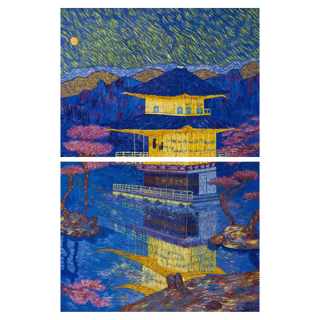 Kinkaku-Ji Golden Temple by Touils, 2024 – Painting artwork
