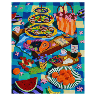 Picnic With Papaya by Cooper, 2025 – Painting artwork