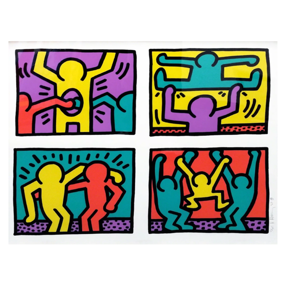 Pop Shop Quad I by Keith Haring (1987) | Contemporary Print