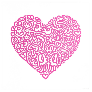 Pop Heart (Pink) by Mr. Doodle, 2021 – Prints artwork