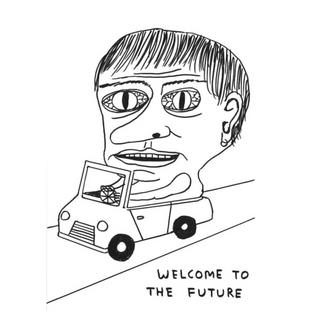 Untitled (Welcome to the future) by David Shrigley, 2018 – Works on Paper artwork