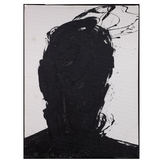SHADOW HEAD WITH WHITE BACKGROUND by Richard Hambleton, 1992 – Painting artwork