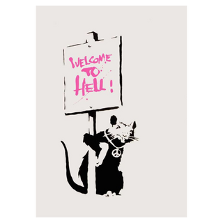 Welcome to Hell - Pink (Signed) by Banksy, 2004 – Prints artwork