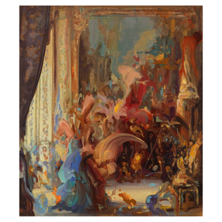 Afternoon Assembly by Dairo Vargas, 2025 – Painting artwork