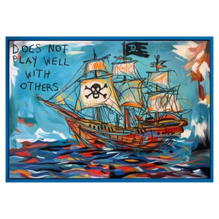 Does Not Play Well With Others by The Connor Brothers, 2026 – Painting artwork