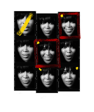 Andy Gotts, Naomi Campbell Contact Sheet, 2015 contemporary Print by the British Artist.