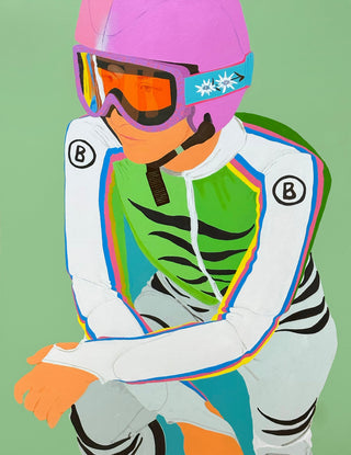 Moritz Moll, Race, 2023 contemporary Painting by the German Artist.
