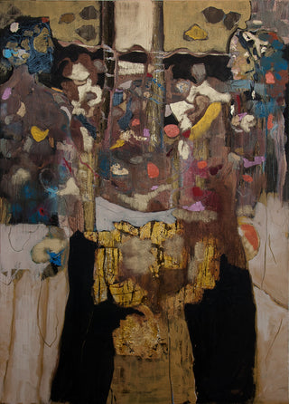 Simafra, Adamo ed Eva(Adam and Eve), 2016/2017 contemporary Painting by the Italian Artist.