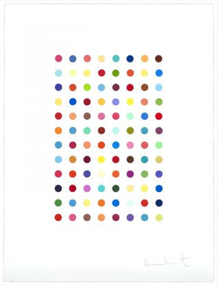Damien Hirst, Xylene Cyanol Dye Solution, 2005 contemporary Print by the British Artist.