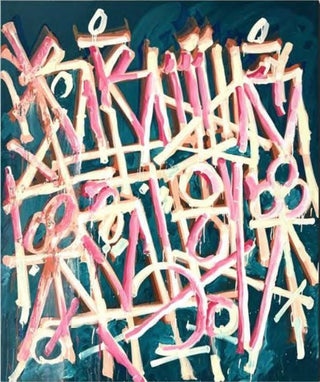 RETNA, Baby Cakes, 2025 contemporary Painting by the American Artist.