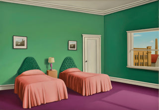 Juan Cuéllar, Bruxelles Hotel, 2023 contemporary Painting by the Spanish Artist.