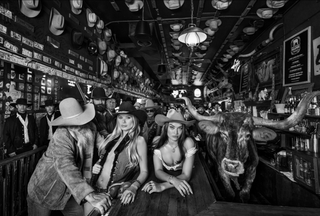 David Yarrow, The White Elephant Saloon, 2024 contemporary Print by the British Artist.