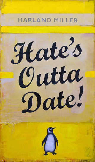 Harland Miller, Hate's Outta Date (Set of 2 – Blue & Yellow), 2022 contemporary Print by the British Artist.