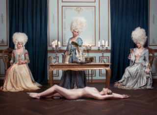 Tyler Shields, Let Them Drink Champagne, 2015 contemporary Works on Paper by the American Artist.