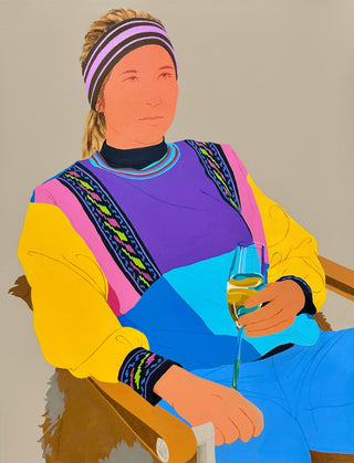 Moritz Moll, The View, 2024 contemporary Painting by the German Artist.