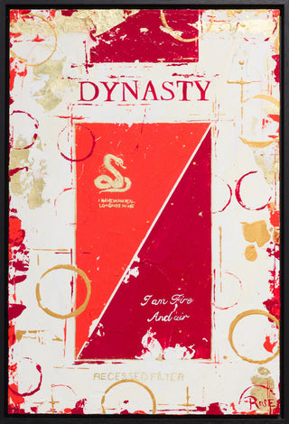 Charlotte Rose, Dynasty in Red, 2026 contemporary Painting by the British Artist.