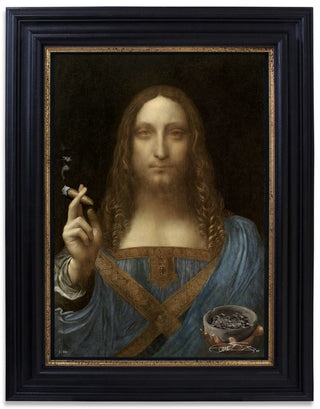 The Connor Brothers, Salvator Mundi With Cigar, 2022 contemporary Print by the British Artist.