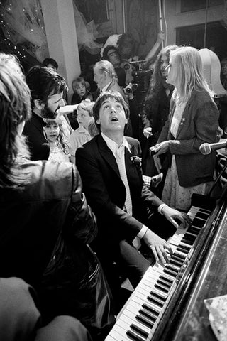 Terry O'Neill, Paul McCartney at Ringo Starr's Wedding, 1981 contemporary Works on Paper by the British Artist.