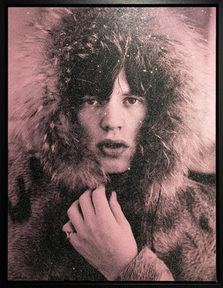 Russell Young, Mick Jagger - Chaos Pink, 2019 contemporary Print by the British Artist.