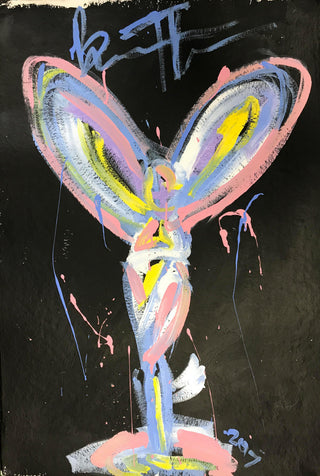 Bradley Theodore, Spirit of Ecstasy Lilac, 2017 contemporary Works on Paper by the Caribbean Artist.