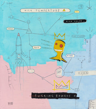 Ross Muir, King Ronnie, 2024 contemporary Painting by the British Artist.