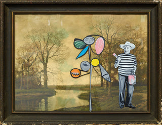 Mr Brainwash, Pinkcasso, 2018 contemporary Painting by the French Artist.