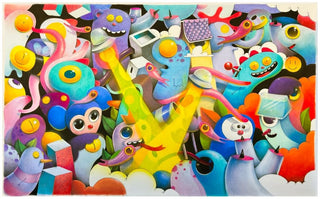 Oscar Llorens, Across the Universe, 2024 contemporary Works on Paper by the Spanish Artist.
