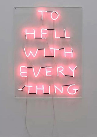 David Shrigley, To Hell with Everything, 2021 contemporary Sculpture by the British Artist.