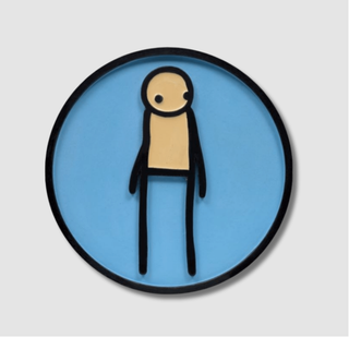 Stik, Plaque (Heritage Blue), 2011 contemporary Sculpture by the British Artist.