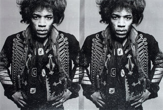 Russell Young, Hendrix Wild Thing Diptych (Wild White), 2025 contemporary Print by the British Artist.
