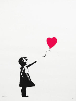 Banksy, Girl With Balloon, 2004 contemporary Print by the British Artist.
