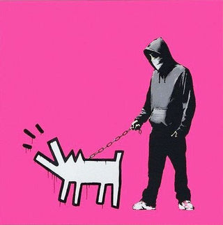 Banksy, Choose Your Weapon - Magenta (signed), 2010 contemporary Print by the British Artist.