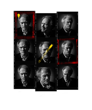 Andy Gotts, Clint Eastwood Contact Sheet, 2010 contemporary Print by the British Artist.