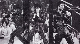 Russell Young, Elvis 1968 Triptych (Graceland White), 2018 contemporary Print by the British Artist.