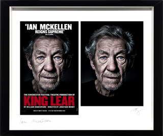 Andy Gotts, Ian Mckellen: King Lear Co-signed, 2018 contemporary Print by the British Artist.