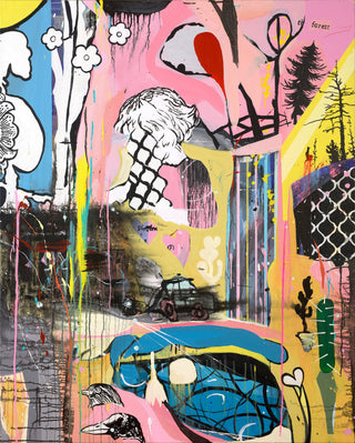 Dan Baldwin, To The Forest, 2016 contemporary Painting by the British Artist.