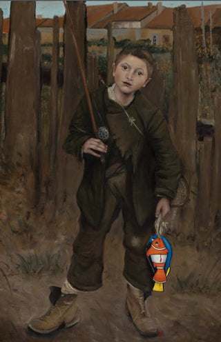 Ross Muir, Spzl Fish, 2023 contemporary Painting by the British Artist.