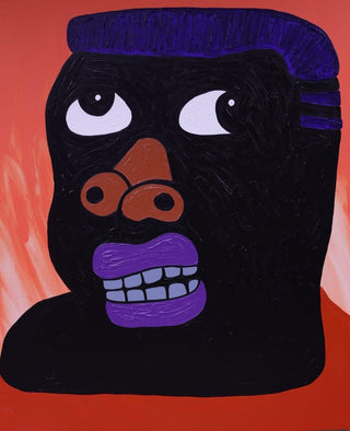 Isshaq Ismail, Head 1, 2020 contemporary Painting by the Ghanaian Artist.