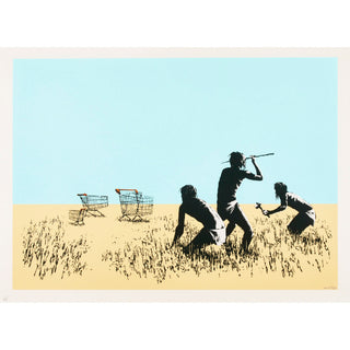 Banksy, Trolleys, 2007 contemporary Print by the British Artist.